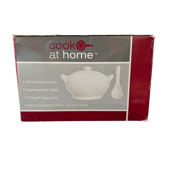 Soup Tureen Set 4 QT 2PC - Picture 4 of 4